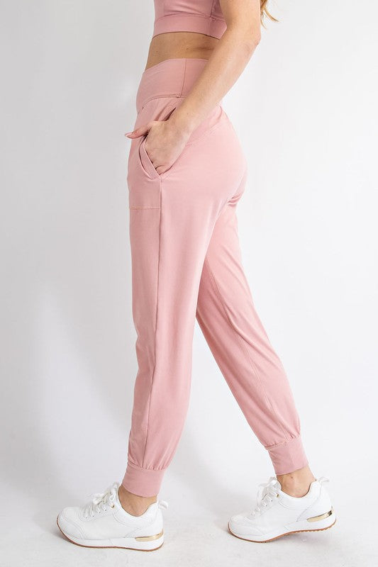 PLUS SIZE BUTTER SOFT JOGGERS WITH POCKETS