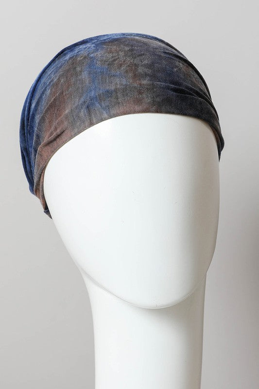 Wide Band Tie Dye Headwrap
