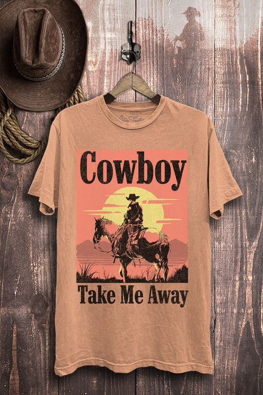 Plus Cowboy Take Me Away Graphic Top