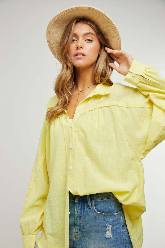Button Down Relaxed Fit Shirt