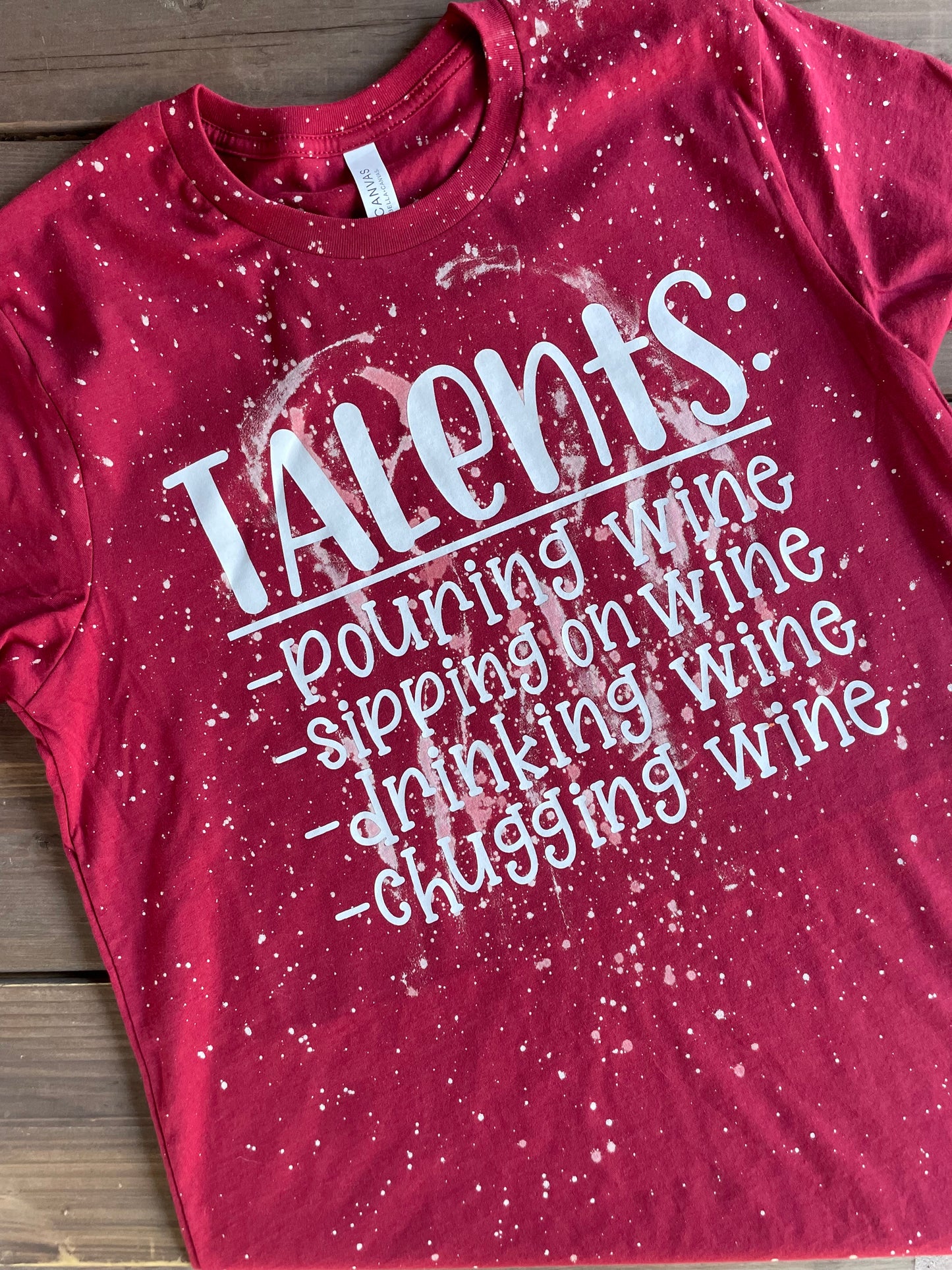 Talents wine T-shirt